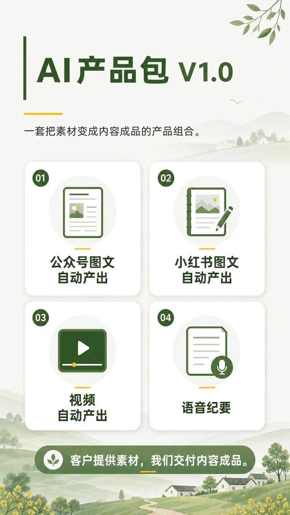 乡村内容AI智能体上线 配图 1